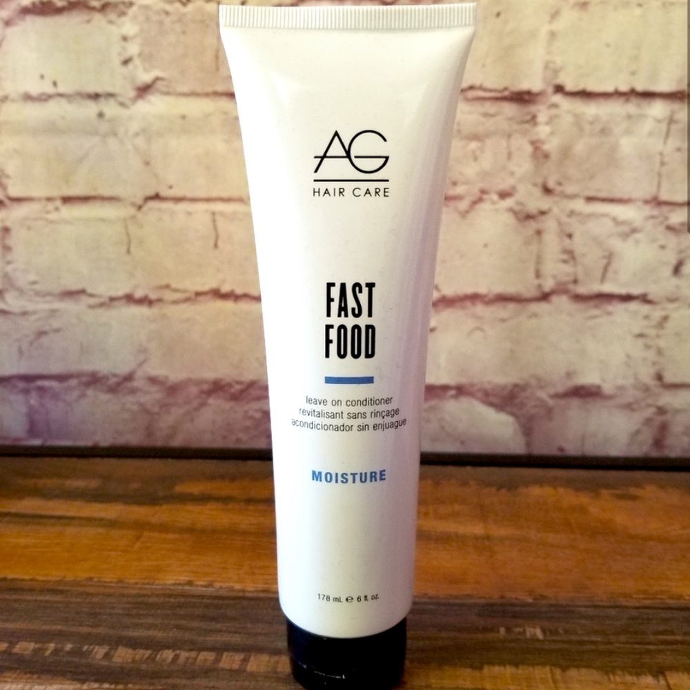 AG Haircare Fast Food Leave-On Keratin Conditioner Hair Treatment Full Size NWT